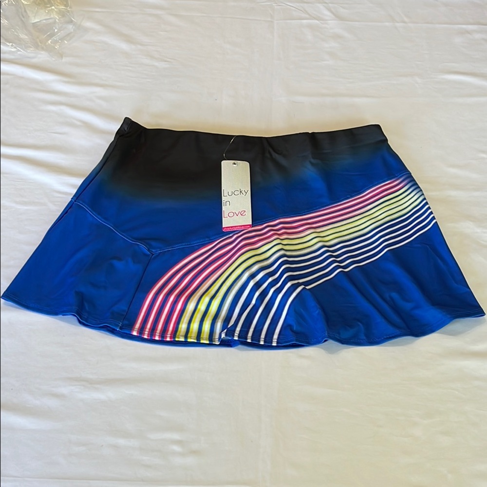 Lucky in Love Neon Lights Skort NWT